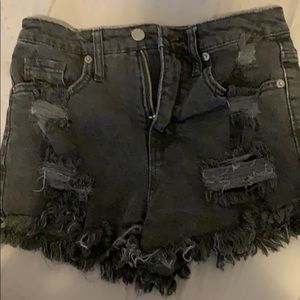 Distressed shorts